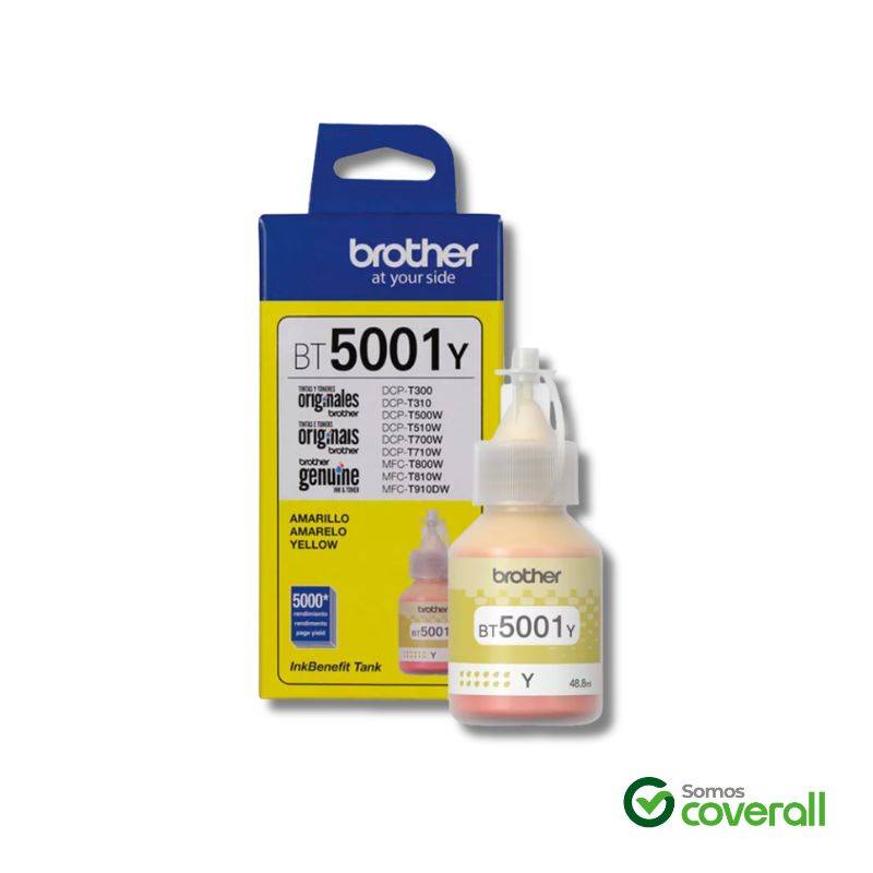 Botella Tinta Brother Inkbenefit Tank Bt5001Y Amarillo 48.8Ml