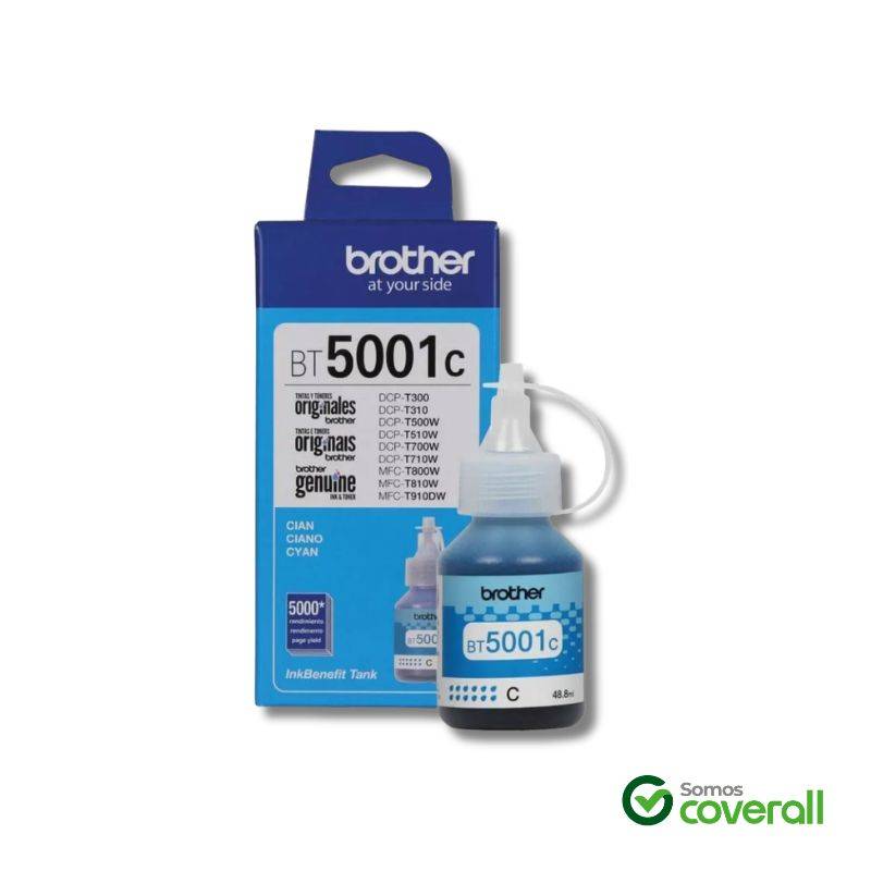 Botella Tinta Brother Inkbenefit Tank Bt5001C Cian 48.8Ml