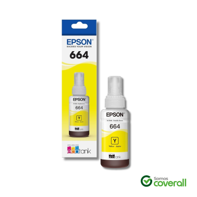 Botella Tinta Epson Ecotank T664420 Amarillo 70Ml