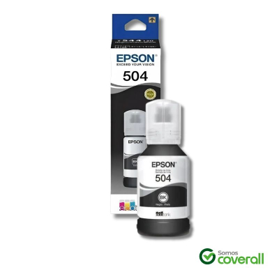 Botella Tinta Epson Ecotank T504120 Negro 127Ml