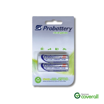 Blister 2 Pila Recargable Probattery Ni-Mh Aa 2700Mah