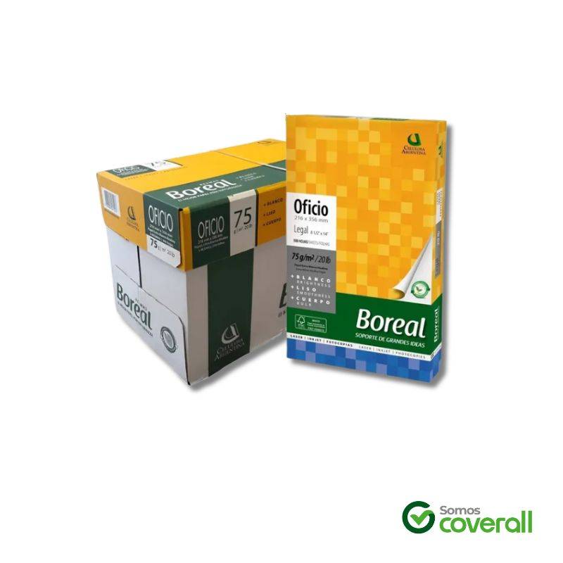Resma Boreal Oficio Legal 75Gr 500 Hojas