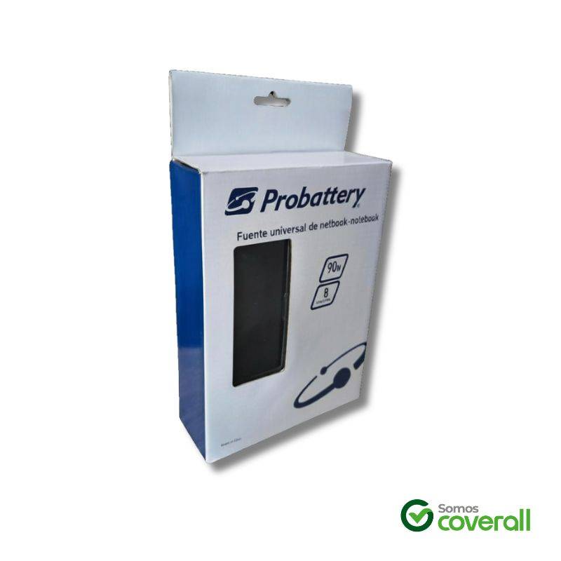 Cargador De Notebook Multivoltaje 90W 8 Conectores