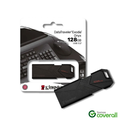 Pen Drive Kingston Datatraveler Exodia Onyx 128Gb Usb 3.2 Negro