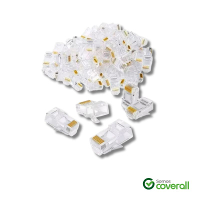 Conector Plug Macho Rj45 Glc Cat5E 100U