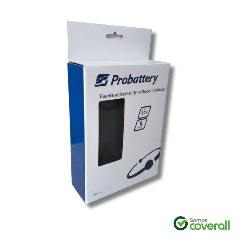 Cargador De Notebook Multivoltaje 65W 8 Conectores