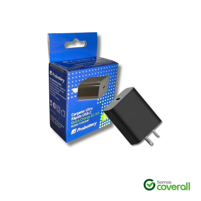 Cargador Probattery Tc5300Nf 5V 3A Carga Rapida Usb C Negro