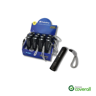 Linterna Probattery 3W 120 Lumen Recargable Aluminio