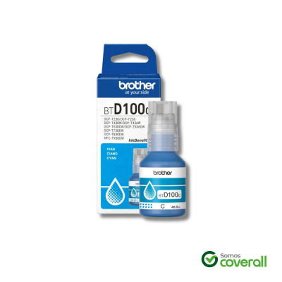 Botella Tinta Brother Inkbenefit Tank Btd100C Cian 48.8Ml