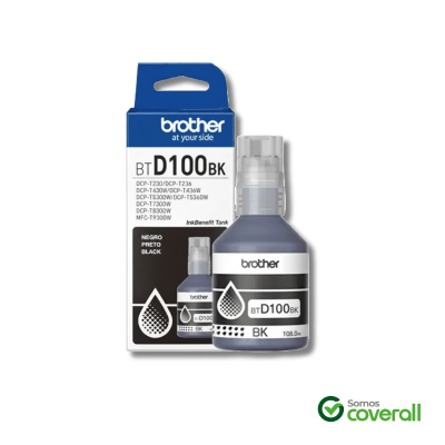 Botella Tinta Brother Inkbenefit Tank Btd100Bk Negro 108Ml
