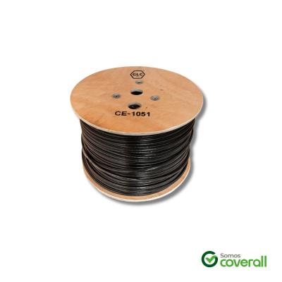 Bobina Utp Glc Ce-1051 Cat5E Exterior Cobre Solido Doble Vaina Portante 305M