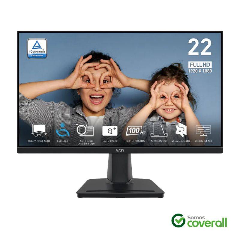 Monitor Msi Pro Mp225V 22 Led 1920X1080 Full Hd 100Hz Hdmi Vga