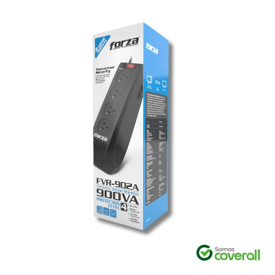 Estabilizador Forza Fvr-902A 900Va 4 Tomas Rj45 1.2M