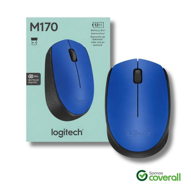 Mouse Logitech M170 1000Dpi 10M 2.4Ghz Inalambrico Azul
