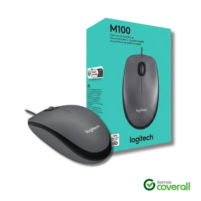 Mouse Logitech M100 1000Dpi 1.8M Usb Negro
