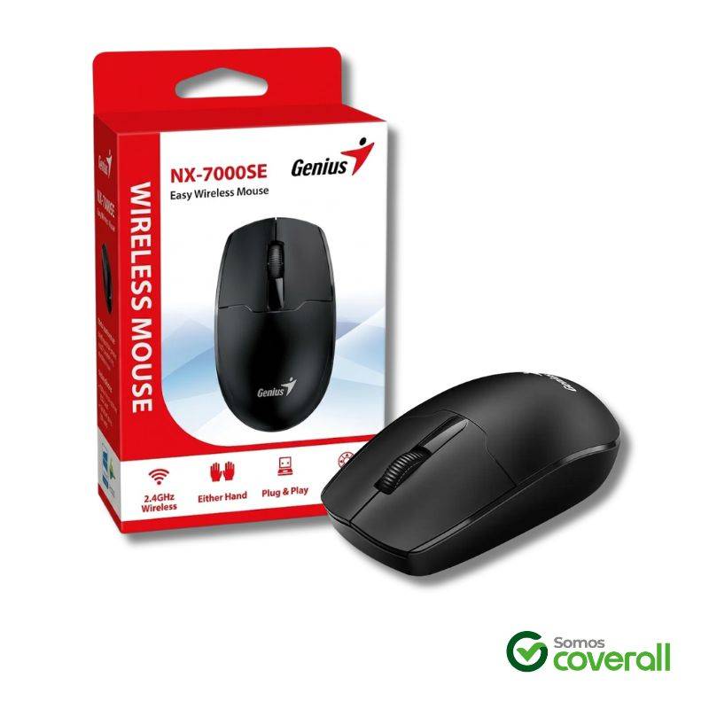 Mouse Genius Nx-7000Se 1200Dpi 10M 2.4Ghz Inalambrico Negro