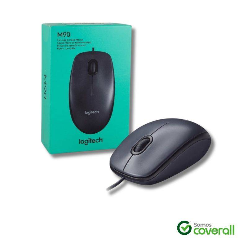 Mouse Logitech M90 1000Dpi 1.8M Usb Negro