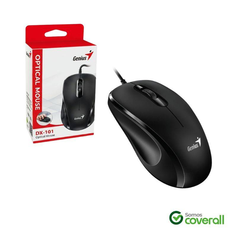 Mouse Genius Dx-101 1200Dpi 1.5M Usb Negro