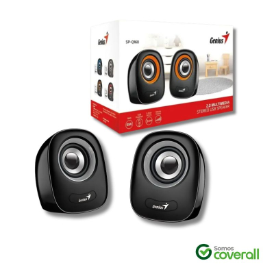 Parlante Genius Sp-Q160 6W 2.0 3.5Mm Usb Gris