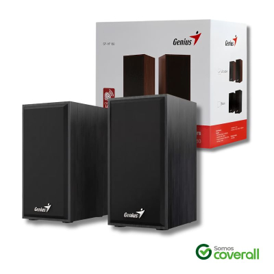 Parlante Genius Sp-Hf180 6W 2.0 Volumen 3.5Mm Usb Negro