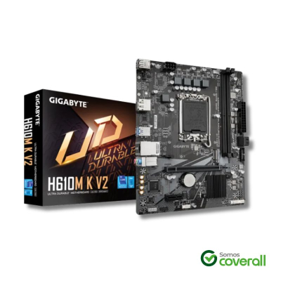 Mother Gigabyte Ud H610M K V2 Ddr5 2 Dimms Hdmi Dp 2 Sata Iii 1 M2 Lga 1700