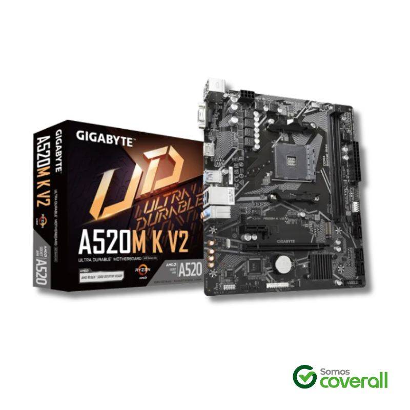Mother Gigabyte Ud A520M K V2 Ddr4 2 Dimms Vga Hdmi 4 Sata Iii 1 M2 Socket Am4