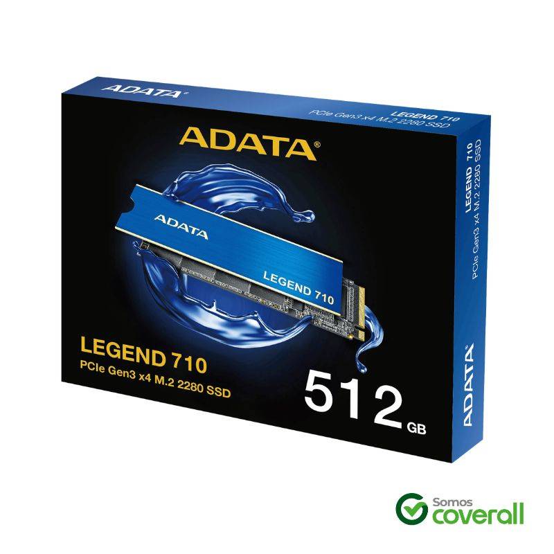 Disco Solido Adata Legend 710 512Gb 2400Mbs Nvme Gen3 M2 2280
