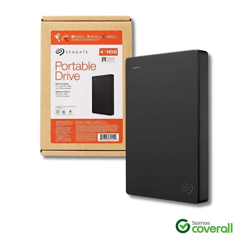 Disco Duro Externo Portable Seagate Expansion 4Tb 5Gbps 5400Rpm Usb 3.0 Usb 2.0 Negro