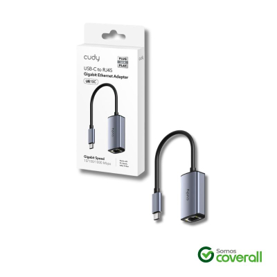 Adaptador De Red Cudy Ue10C 10/100/1000Mbps Usb C Ethernet Rj45