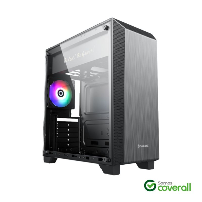 Gabinete Gaming Gamemax Nova N5 Vidrio Templado Usb 3.0 Usb 2.0 Hd Audio 1 Fan Rgb Mid Tower Atx M-Atx Itx Negro