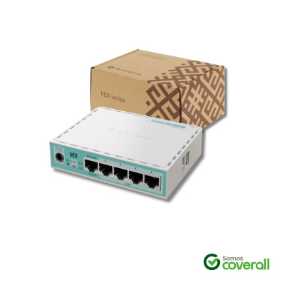 Routerboard Mikrotik Hex E50Ug 2 Nucleos 2 Hilos 950Mhz 512Mb 10/100/1000Mbps 5 Puertos Poe Usb
