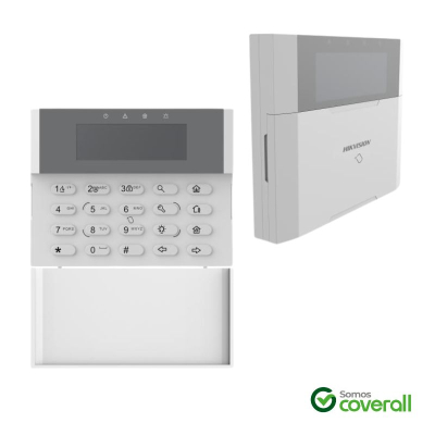 Teclado Hikvision Ax Hybrid Pro Pk1-Lrt-Hwb Lcd Tag Rf 433Mhz