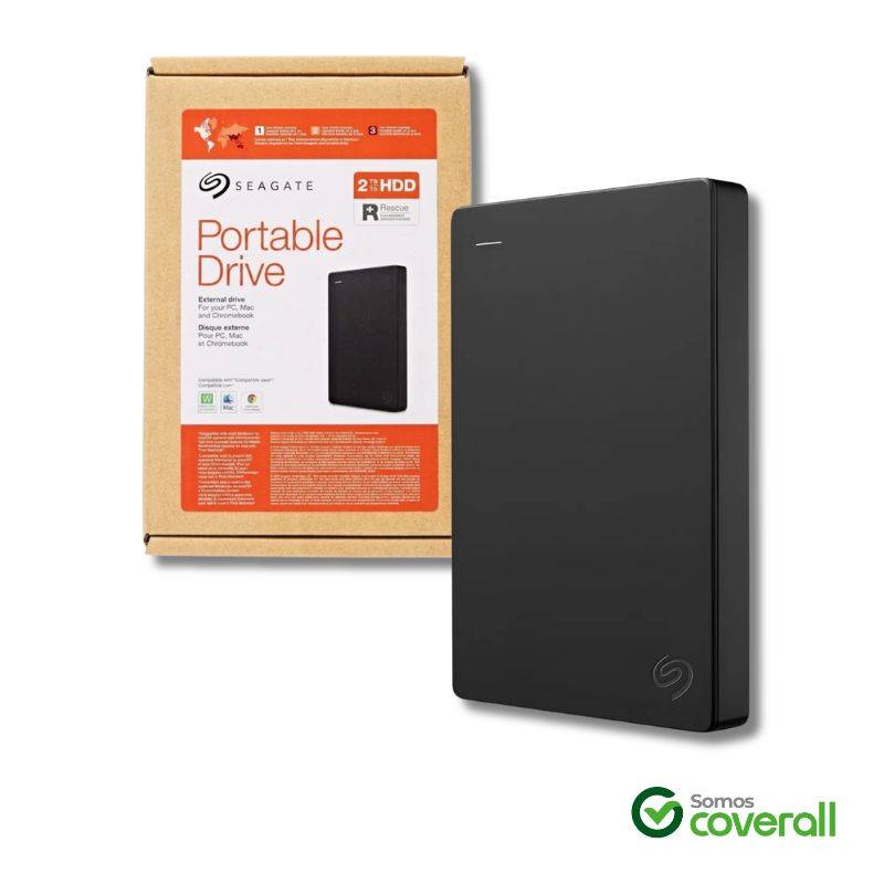 Disco Duro Externo Portable Seagate Expansion 2Tb 5Gbps 5400Rpm Usb 3.0 Usb 2.0 Negro