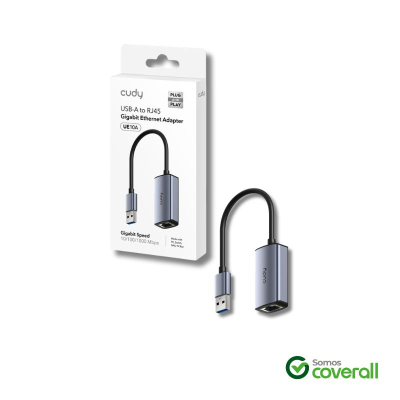 Adaptador De Red Cudy Ue10A 10/100/1000Mbps Usb 3.0 Ethernet Rj45