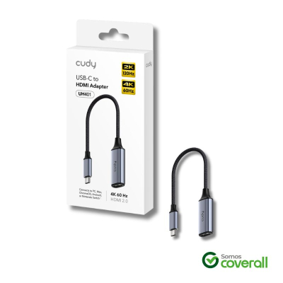 Adaptador De Video Cudy Uh401 Usb C Hdmi 4K 60Hz Audio