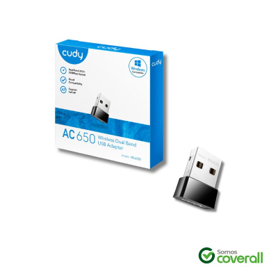 Adaptador De Red Cudy Wu650 Ac650 Wifi 200Mbps 433Mbps Usb