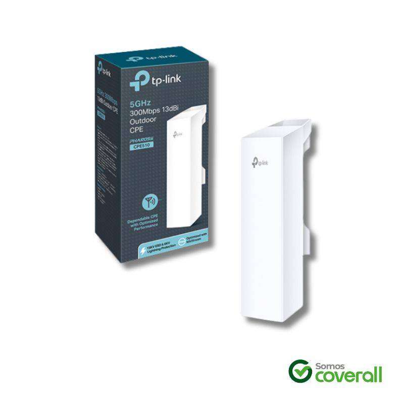 Access Point Exterior Tp-Link Pharos Cpe510 5Ghz 300Mbps 13Db 10/100Mbps Poe 15Km