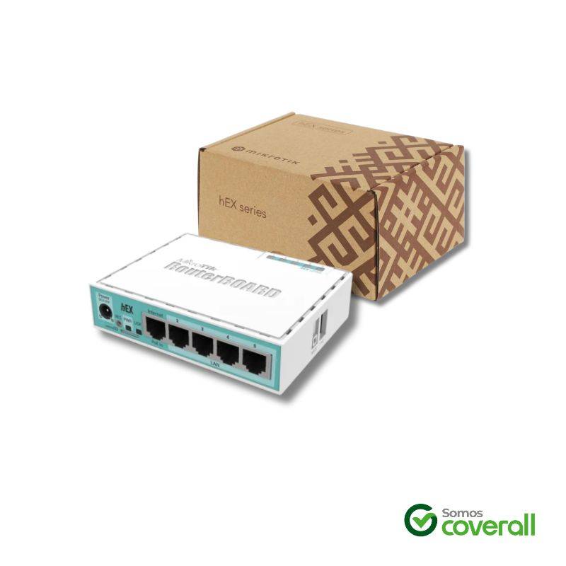 Routerboard Mikrotik Hex Rb750Gr3 2 Nucleos 4 Hilos 880Mhz 256Mb 10/100/1000Mbps 5 Puertos Poe Micro Sd