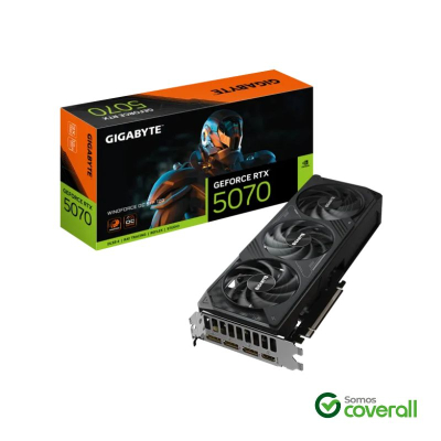 Placa De Video Gigabyte Windforce Oc Sff Geforce Rtx 5070 12Gb Gddr7 28Gbps 6144 Nucleos 2542Mhz 192 Bit 7680X4320 3 Dp 1 Hdmi 3 Fan