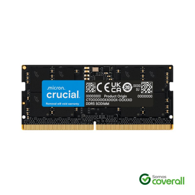 Memoria Ram Crucial Basic Ddr5 16Gb 4800Mhz Sodimm Cl40 1.1V