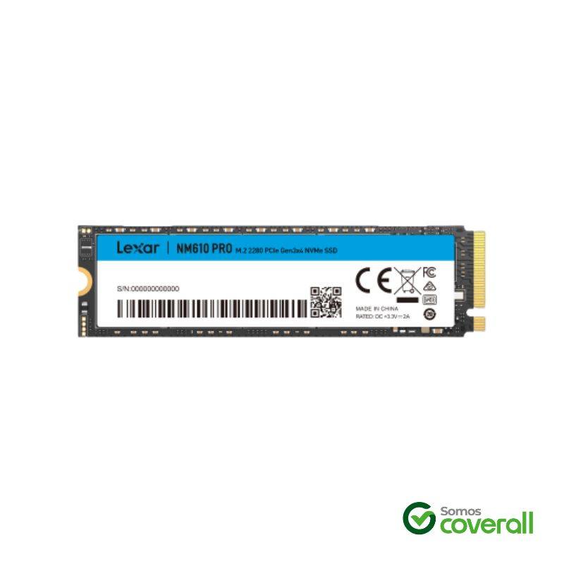 Disco Solido Lexar Nm610 Pro 500Gb 3300Mbs Nvme Gen3 M2 2280