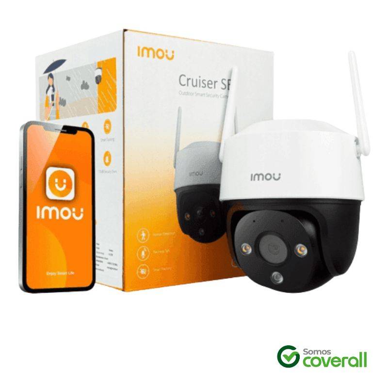 Camara Imou Cruiser Se+ K7Cp-3H1We 3Mp 3.6Mm Ir 30M Audio Ranura Sd Ip Lan Wifi Domo Ptz Exterior Plastica