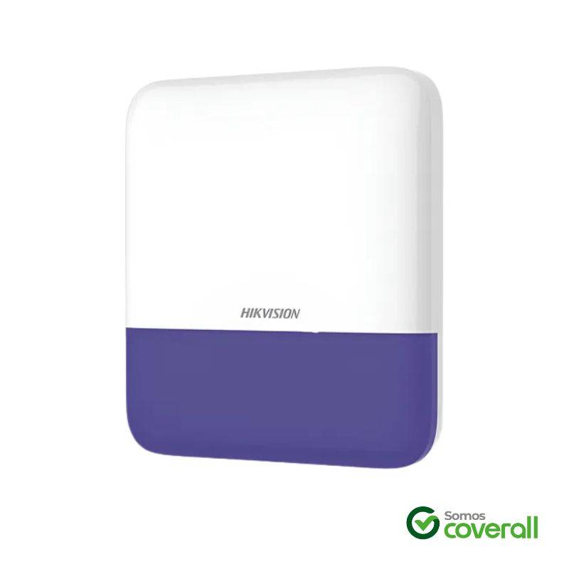 Sirena Alarma Hikvision Ax Pro Ps1-E 12V Bateria 110Db Led Rf 433Mhz Inalambrico Exterior Azul