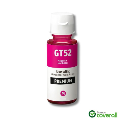 Botella Tinta Compatible Hp Smart Ink Tank Gt52 Magenta 90Ml