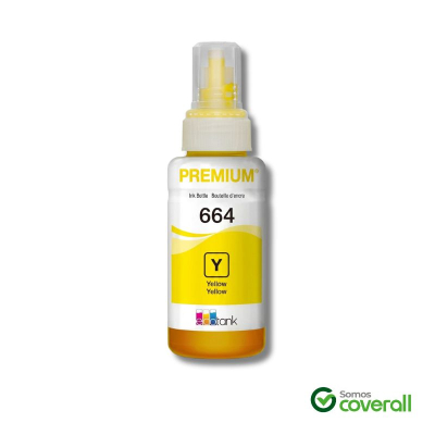 Botella Tinta Compatible Epson Ecotank 664 Amarillo 70Ml