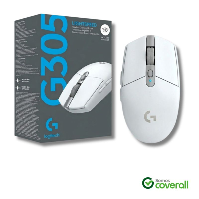 Mouse Gaming Logitech G305 12000Dpi Lightspeed 6 Botones 10M 2.4Ghz Inalambrico Blanco