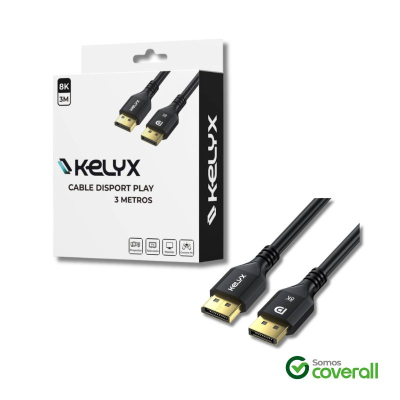 Cable Displayport Kelyx Hdtv 4K 8K 48Gbps 3M