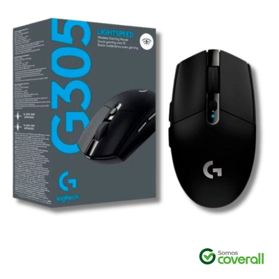Mouse Gaming Logitech G305 12000Dpi Lightspeed 6 Botones 10M 2.4Ghz Inalambrico Negro