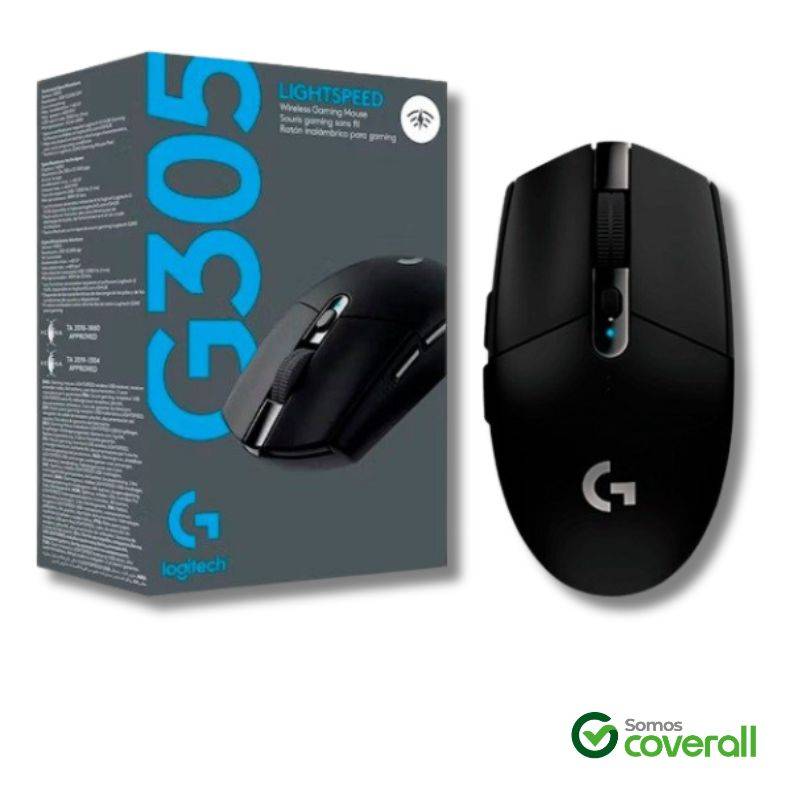 Mouse Gaming Logitech G305 12000Dpi Lightspeed 6 Botones 10M 2.4Ghz Inalambrico Negro