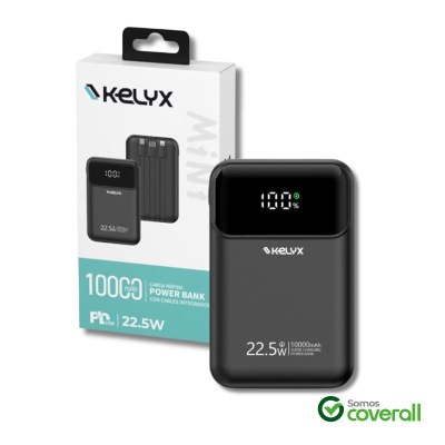 Cargador Power Bank Kelyx Mini 10000Mah Carga Rapida Usb Pd Usb C Lightning